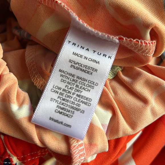 Trina Turk merci off the shoulder ruffle jumpsuit XS NWT - Picture 4 of 4